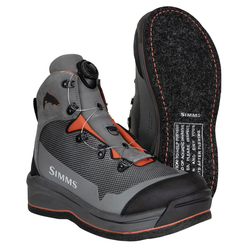 Simms Guide BOA Boot Felt Slate 1 Simms Guide BOA Boot Felt Slate