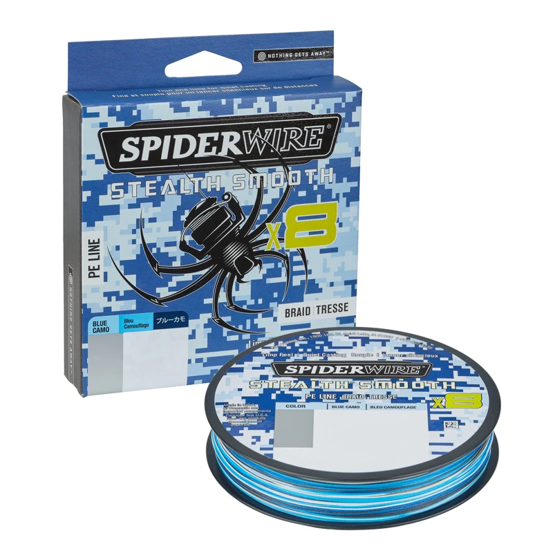 Spiderwire Stealth Smooth Braid 8 150m Blue Camo 1 Spiderwire Stealth Smooth Braid 8 150m Blue Camo