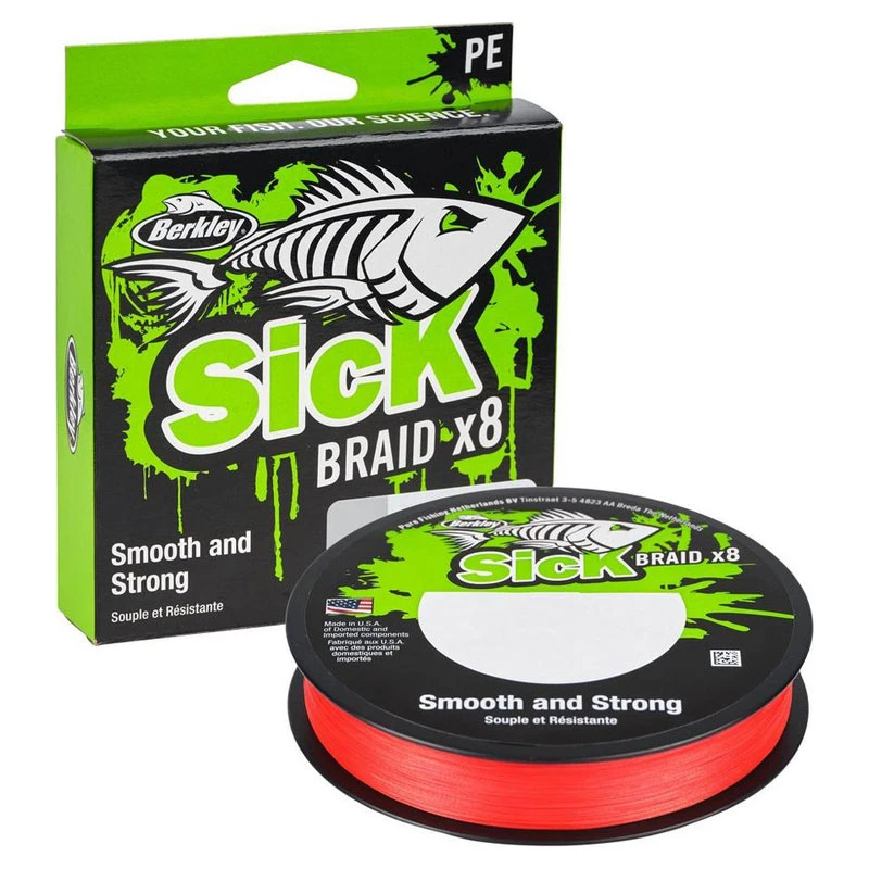 Berkley Sick Braid Red 150m 1 Berkley Sick Braid Red 150m