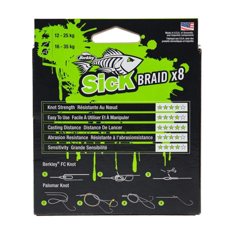 Berkley Sick Braid Red 150m 3 Berkley Sick Braid Red 150m – Image 3