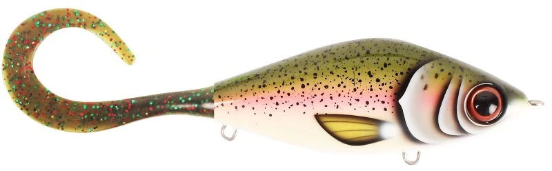 Strike Pro TrueGlide Guppie Jr Shallow, 11cm, 58gr - Rainbow - Mossgreen Glitter 1 Strike Pro TrueGlide Guppie Jr Shallow, 11cm, 58gr - Rainbow - Mossgreen Glitter