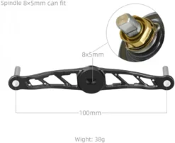 Gomexus Crank Handle Silver/Aurora Knob -Magasin De Matériel De Pêche BS120TN27TCJ1r 5