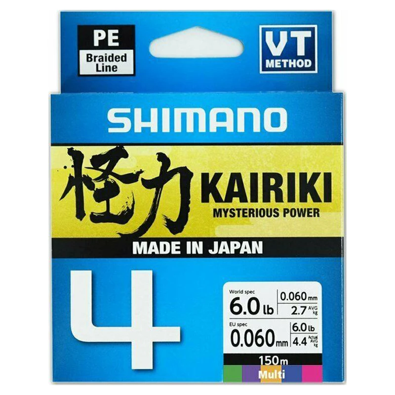 Shimano Kairiki 4, Multi Color - 150m 1 Shimano Kairiki 4, Multi Color - 150m